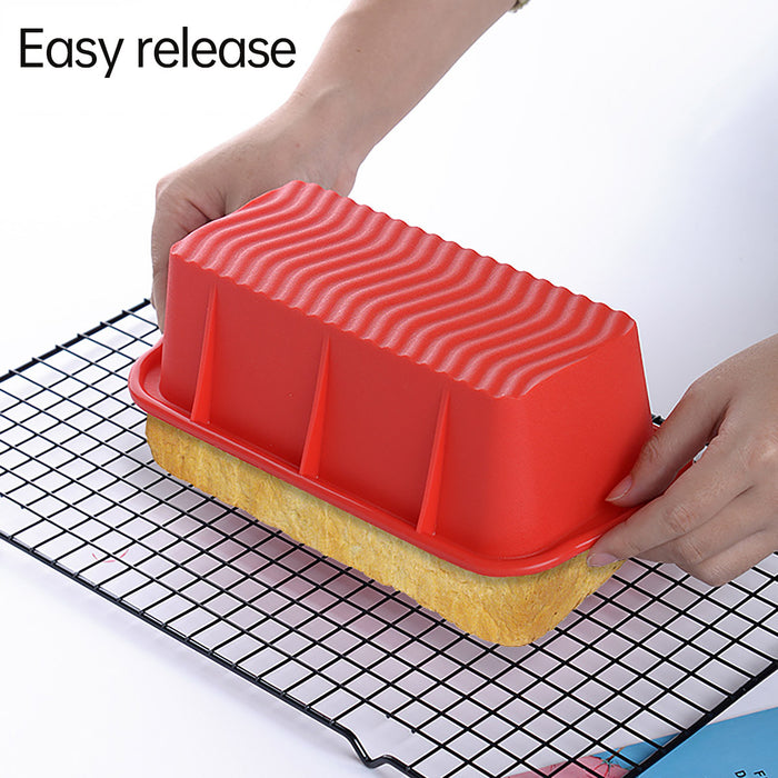 Rectangular Silicone Cake Mould High Temperature Resistant