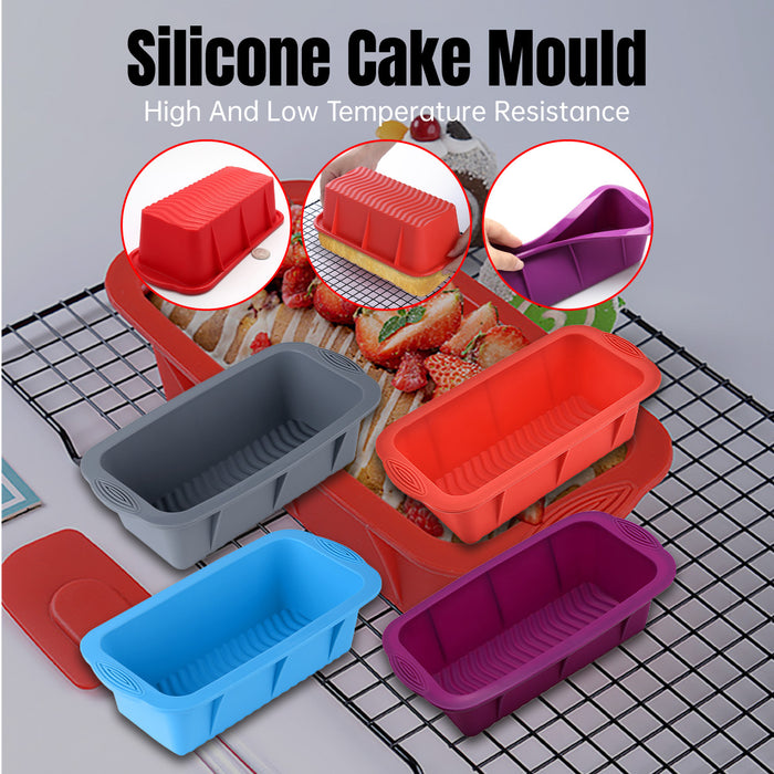 Rectangular Silicone Cake Mould High Temperature Resistant