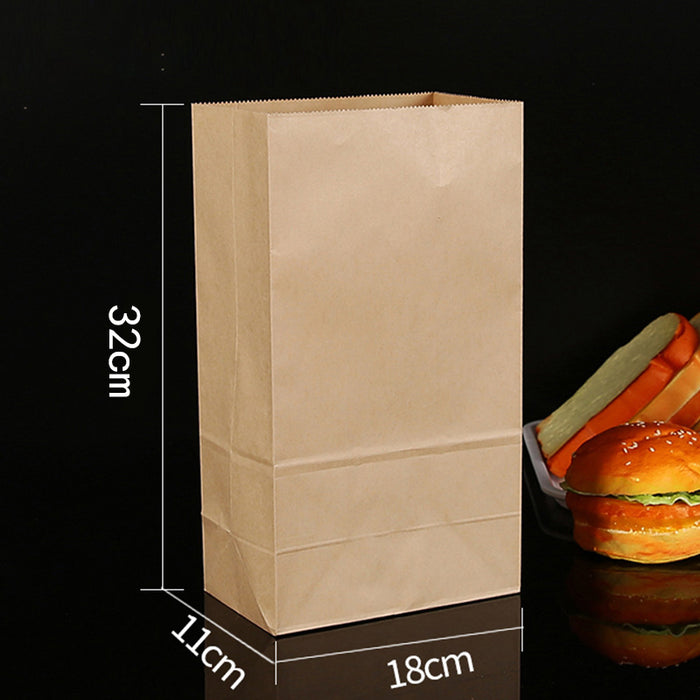 500 Pcs Food Grade Kraft Paper Bags for Bakery and Gift Packaging