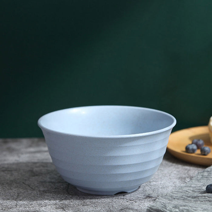 4 Pcs Wheat Straw Rice Bowls 1500ml Assorted Colours