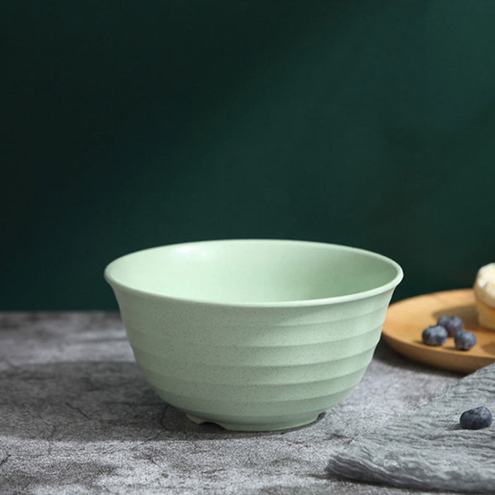 4 Pcs Wheat Straw Rice Bowls 1500ml Assorted Colours