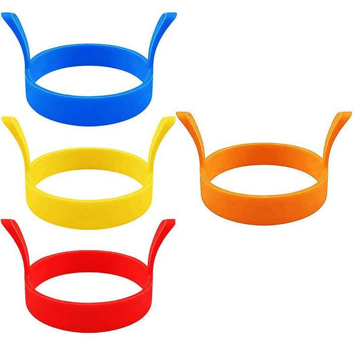 PCS Silicone Egg Poacher Moulds Round Ring (Random Colours)