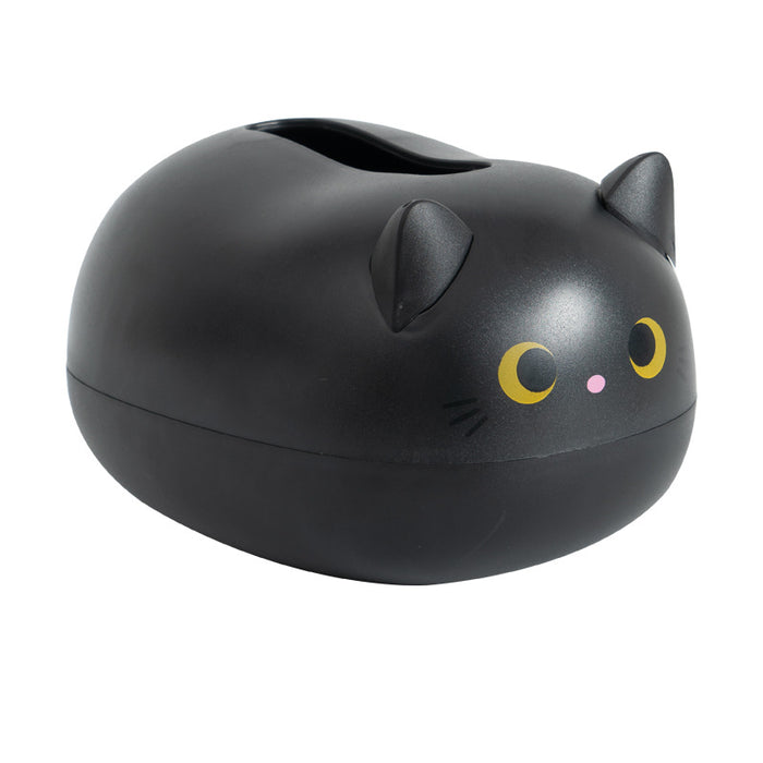 Cat Shaped Tissue Box with Toothpick Holder Drawer Organizer
