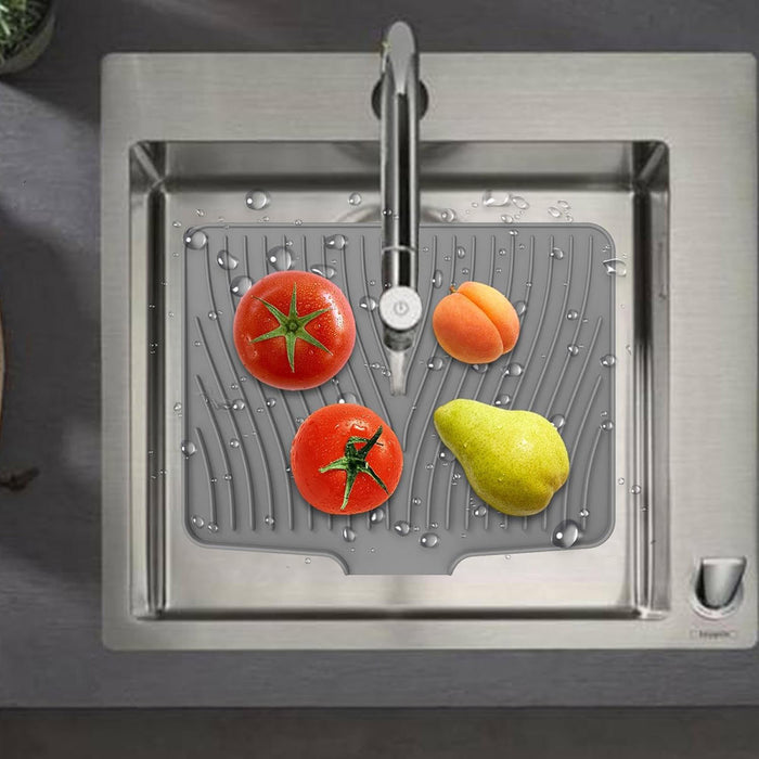 1Piece Silicone Drying Mat Heat Resistant Slope Design
