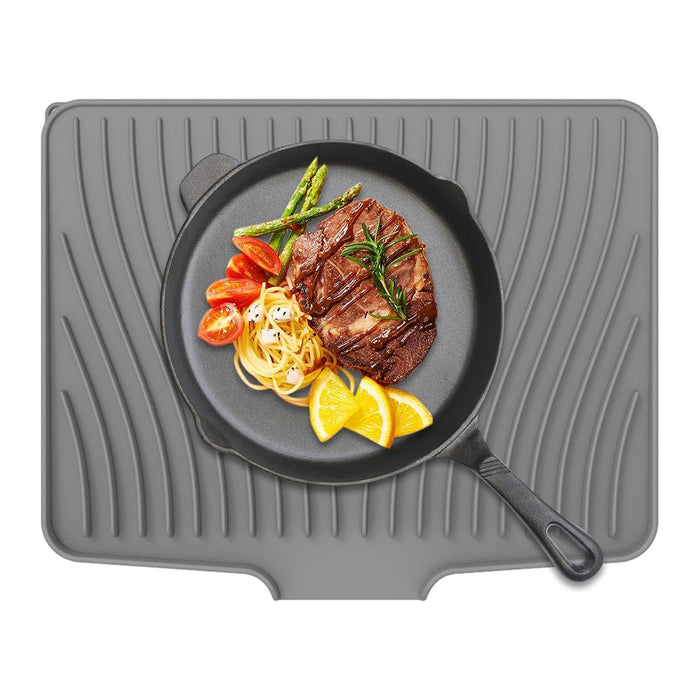 1Piece Silicone Drying Mat Heat Resistant Slope Design