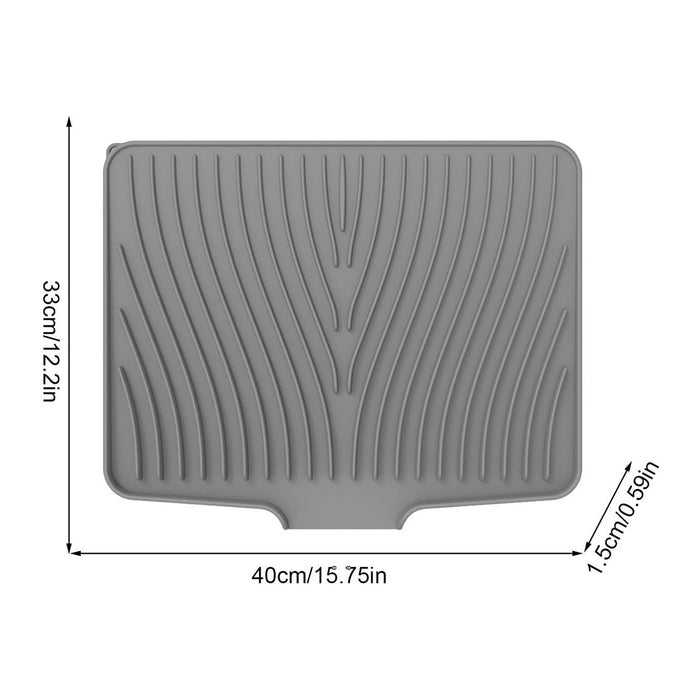 1Piece Silicone Drying Mat Heat Resistant Slope Design