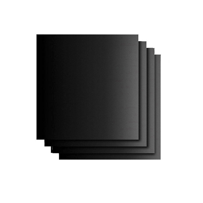 5Pcs Non-Stick BBQ Grill Mats with Brush and Clips Reusable 15.75×13 Inch