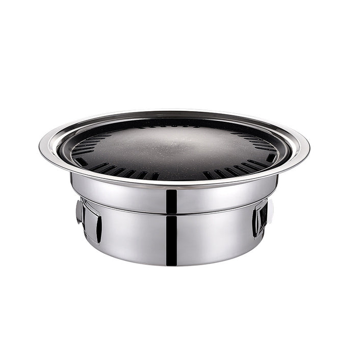 Portable Charcoal BBQ Grill Stainless Steel Medium