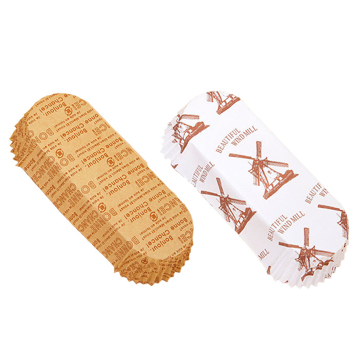 300PCS Bread Paper Cups Food Grade Oil-Proof and High Temperature Resistance