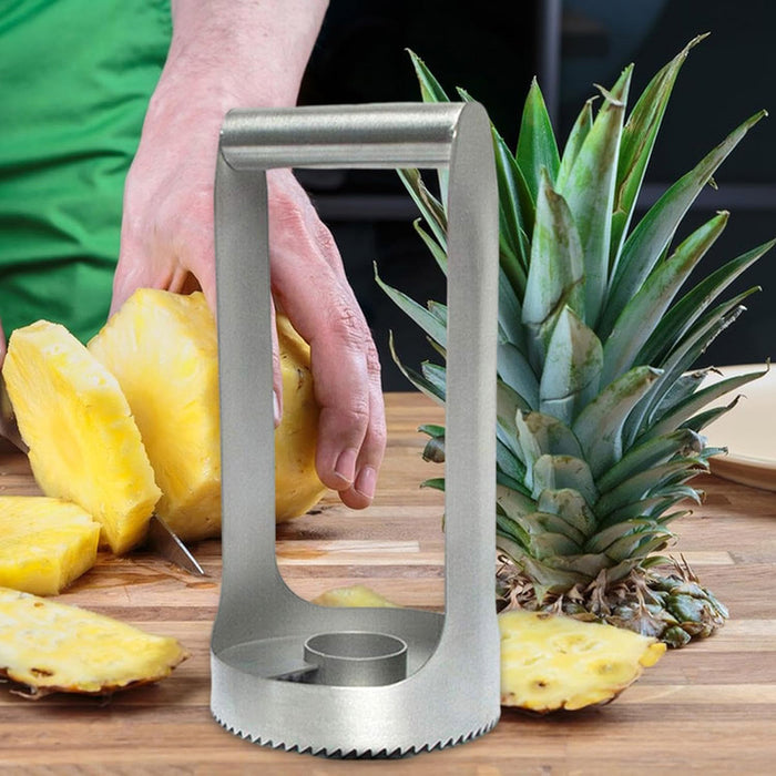 Stainless Steel Pineapple Peeler and Corer with Ergonomic Grip