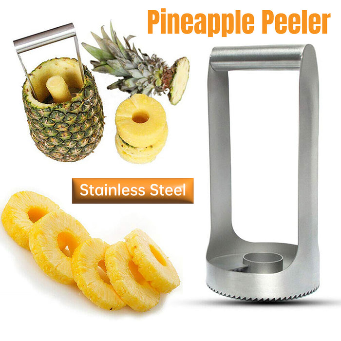 Stainless Steel Pineapple Peeler and Corer with Ergonomic Grip