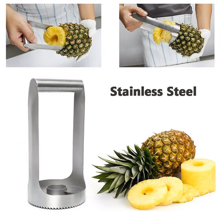 Stainless Steel Pineapple Peeler and Corer with Ergonomic Grip