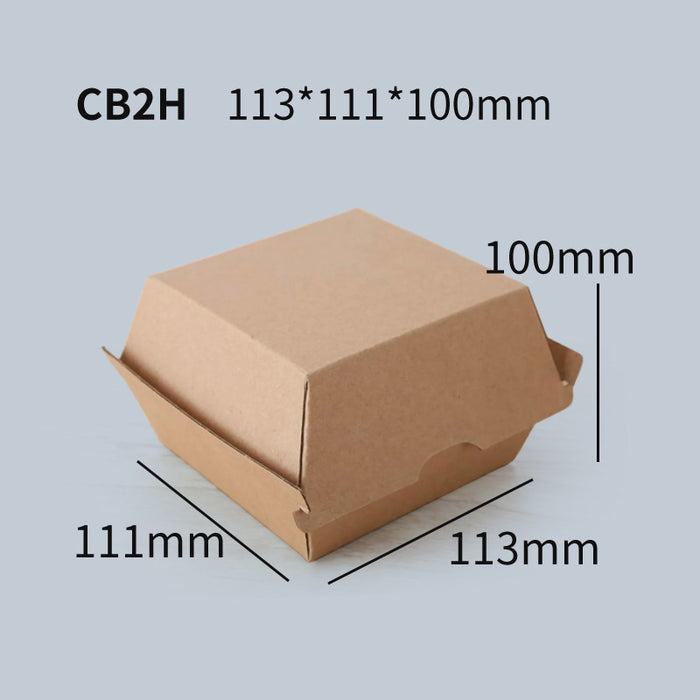 Kraft Paper Hot Dog Boxes - Corrugated Brown Takeaway Food Packaging