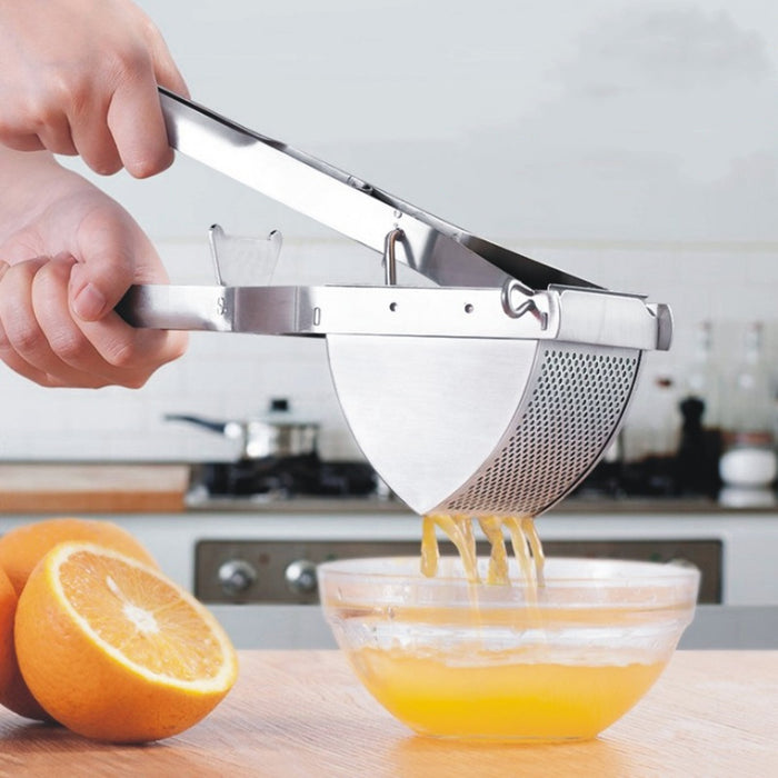Stainless Steel Potato Ricer with Ergonomic Handle Juicer