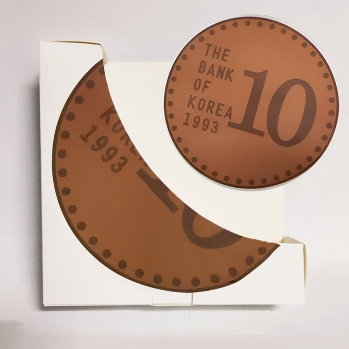 100 Pcs Gold Coin Food Packaging Boxes Round Paper Cookie Pancake Containers