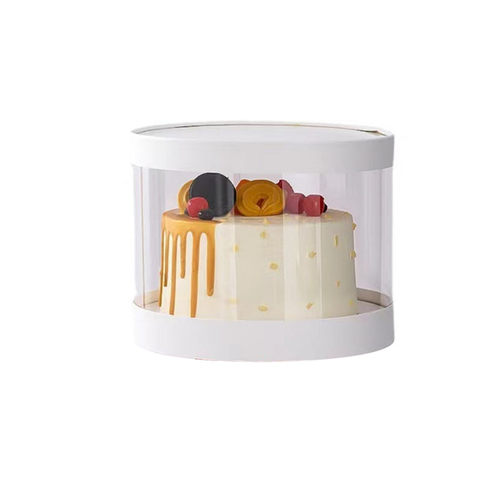10 Pcs Transparent Round Cupcake Box Single or Double Layer
