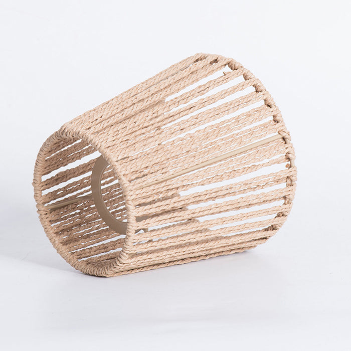 Paper Rope Lampshade Khaki Modern Chinese Zen Pendant
