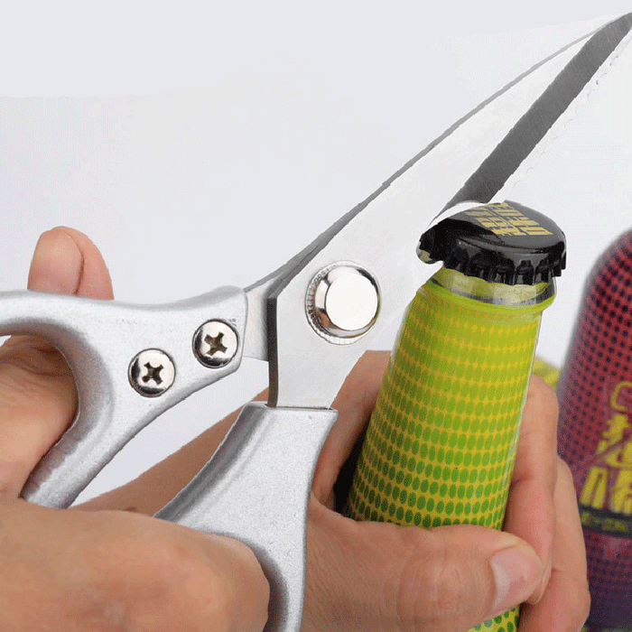 2 Pcs Heavy Duty Stainless Steel Kitchen Scissors for Fish and Chicken Bone
