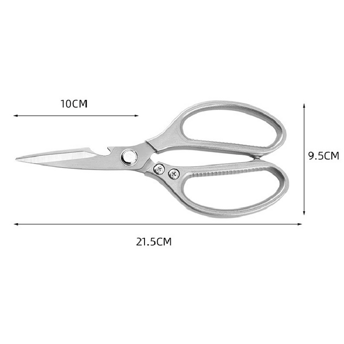 2 Pcs Heavy Duty Stainless Steel Kitchen Scissors for Fish and Chicken Bone
