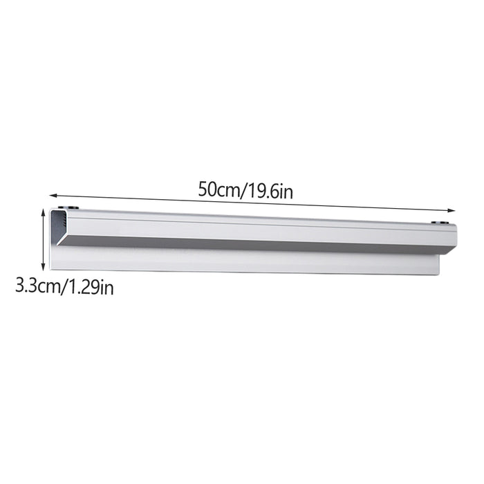 50cm Aluminum Alloy Ticket Holder with Glass Bead Rail Self-Adhesive