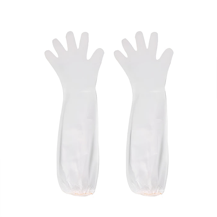 50 Pcs Waterproof Extended Arm Household Cleaning Gloves 60cm