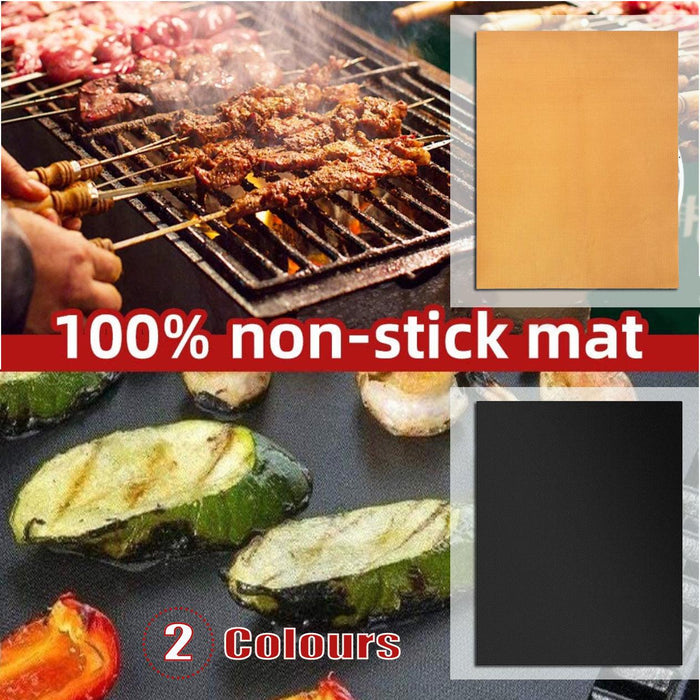 BBQ Grill Mats Non Stick PTFE Reusable Cooking Sheets