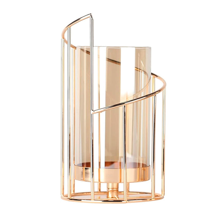 Wrought Iron Candle Holder, Wedding Candlestick Ornament Dinner Table Decor