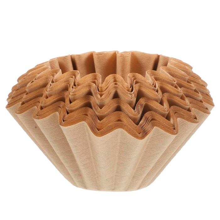 100 Pcs Coffee Filter Paper Bowl Shaped Pleated 8cm