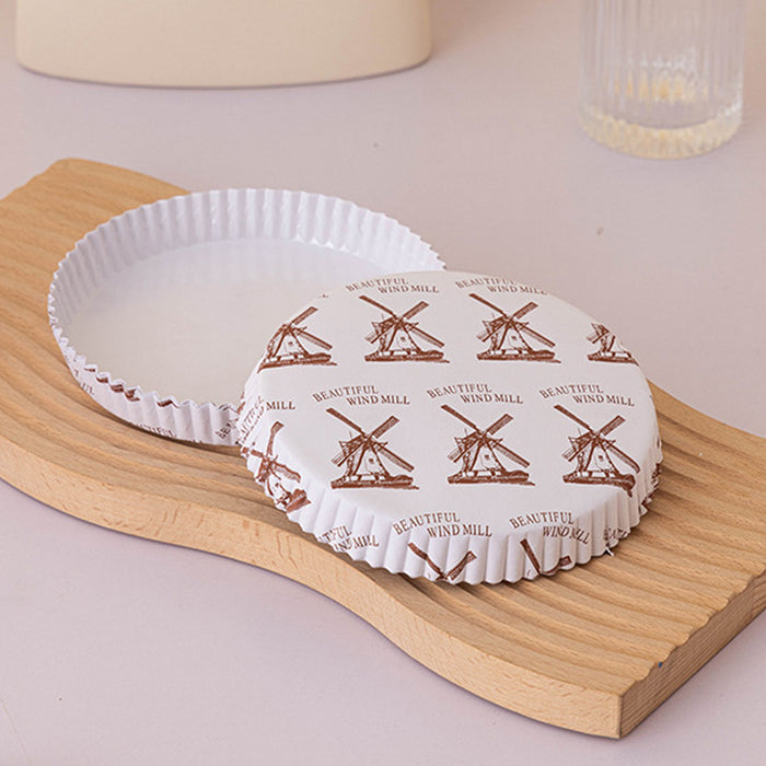 100PCS Non-Stick Oil-Proof Baking Paper Trays High Temperature Resistant