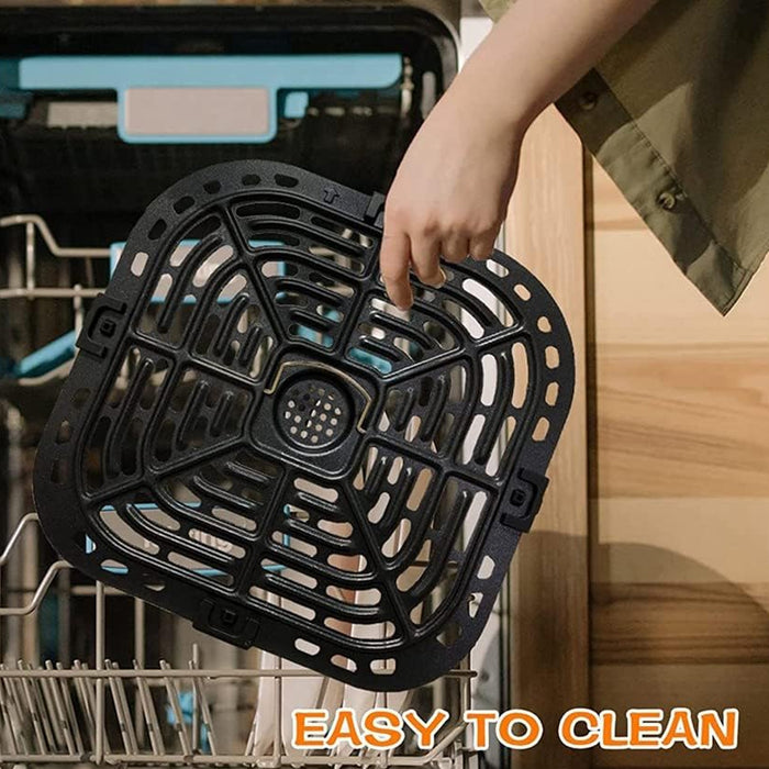 Air Fryer Steaming Plate with Corner Protectors Oil Separator 23x24cm