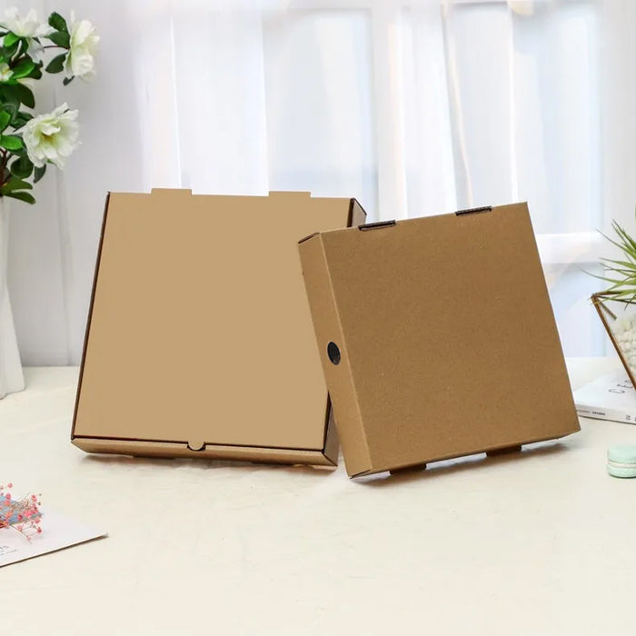 25PCS Pizza Boxes – Durable Corrugated Takeaway Packaging