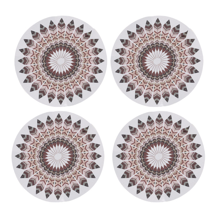 4pcs Bohemian Round Heat Resistant Dining Mat
