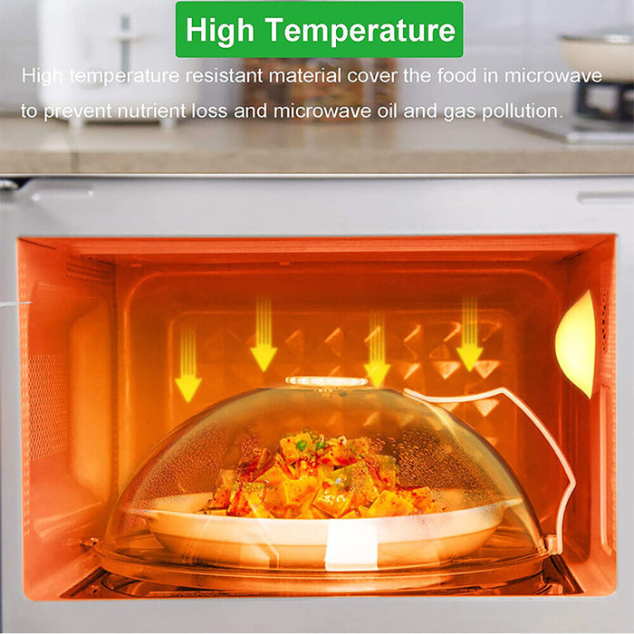 Microwave Splash Proof Cover Food Grade Plastic Transparent