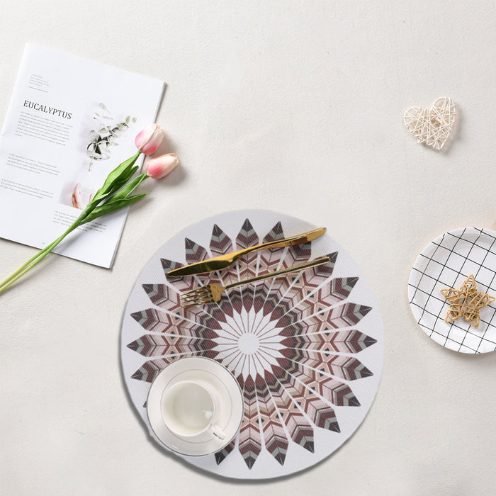 4pcs Bohemian Round Heat Resistant Dining Mat