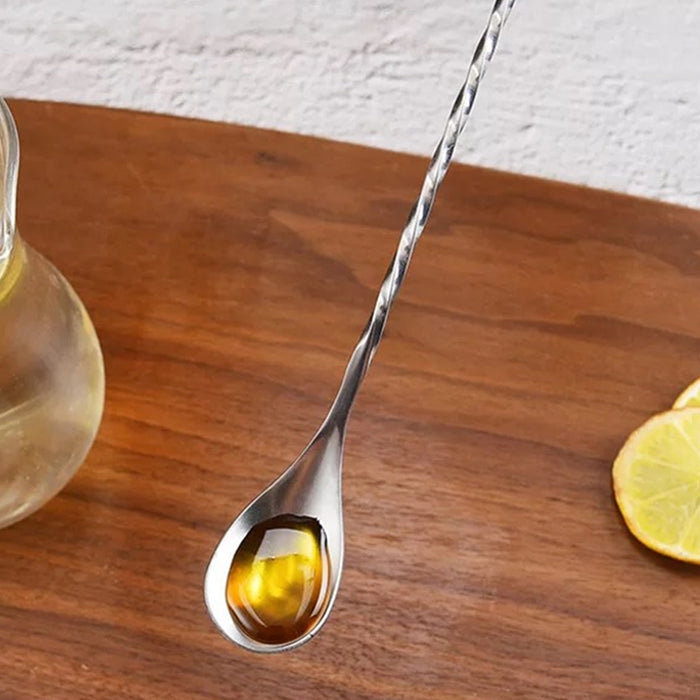 Stainless Steel Twist Bar Spoon 30cm Long Handle Stirrer