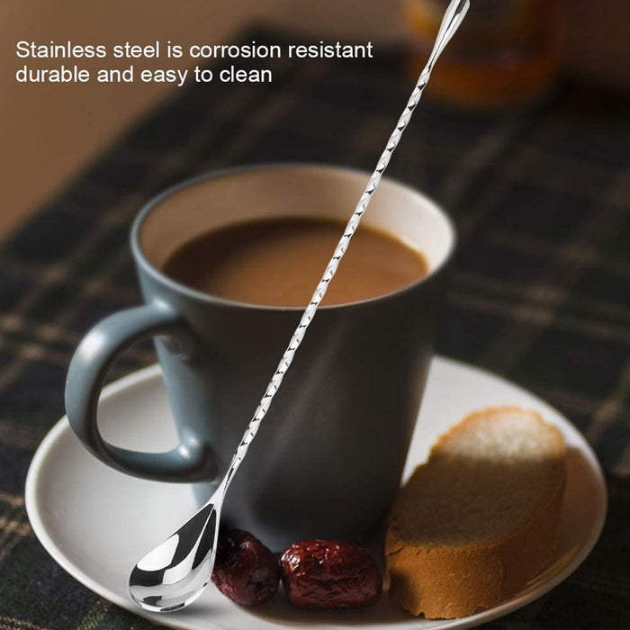 Stainless Steel Twist Bar Spoon 30cm Long Handle Stirrer
