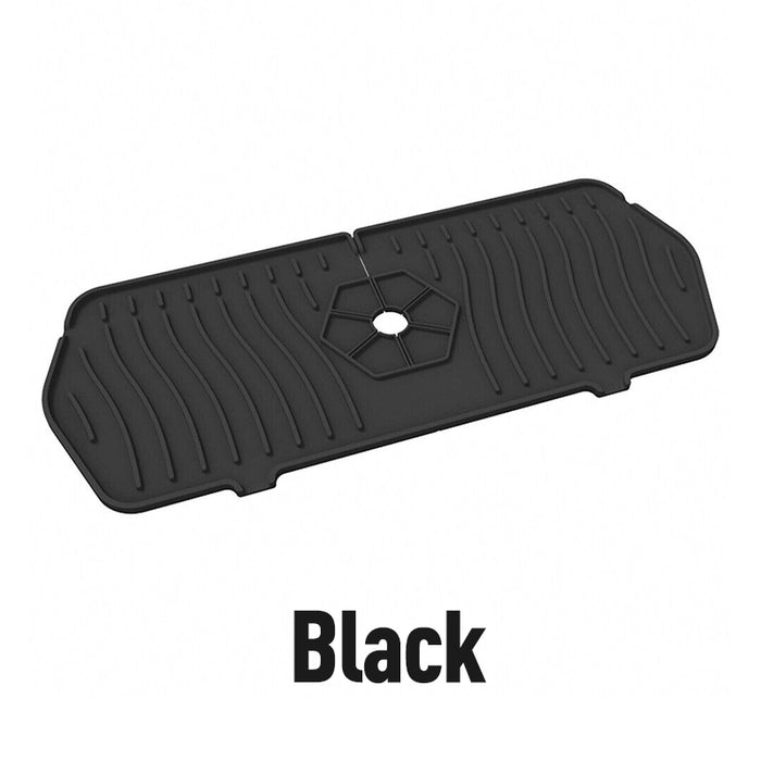 Silicone Faucet Splash Proof Mat Wrap Around Sink Protector