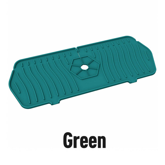 Silicone Faucet Splash Proof Mat Wrap Around Sink Protector