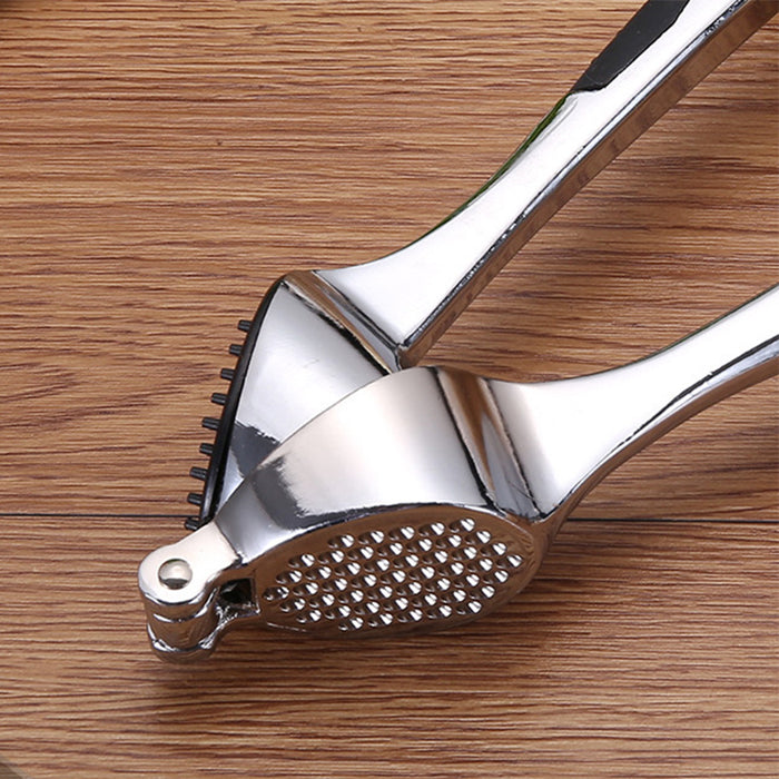 Stainless Steel Garlic Press Self-Cleaning Kitchen Tool