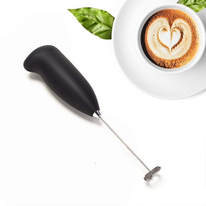 Handheld Milk Frother Battery Powered Stainless Steel Whisk