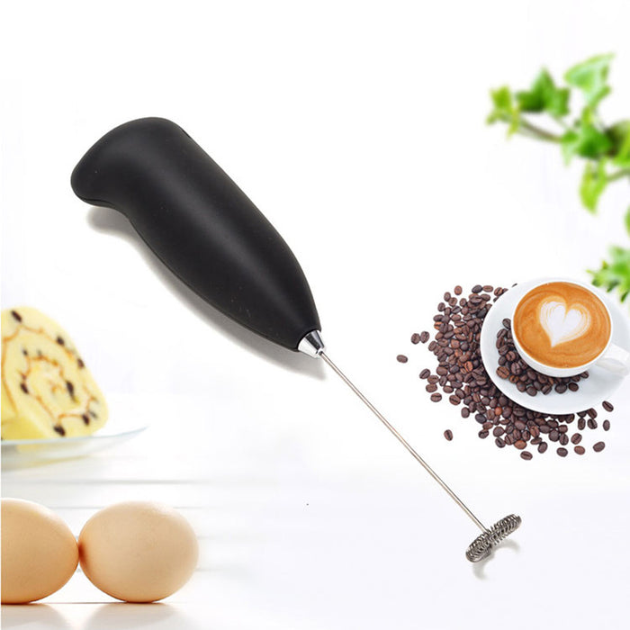 Handheld Milk Frother Battery Powered Stainless Steel Whisk