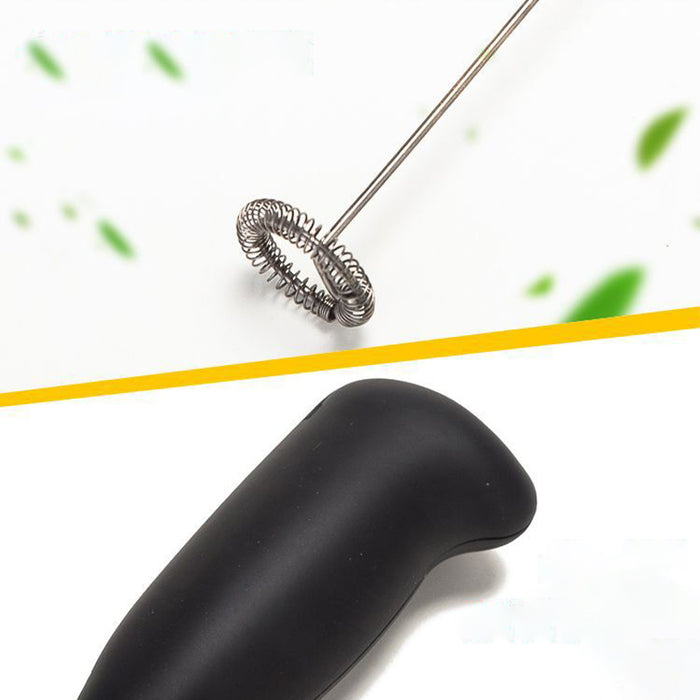 Handheld Milk Frother Battery Powered Stainless Steel Whisk