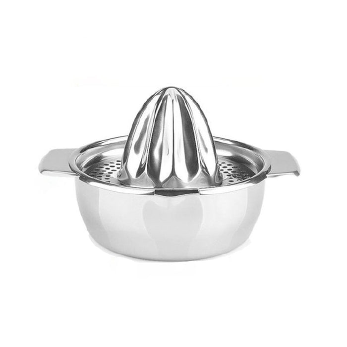 Stainless Steel Manual Citrus Juicer with Bottom Bowl
