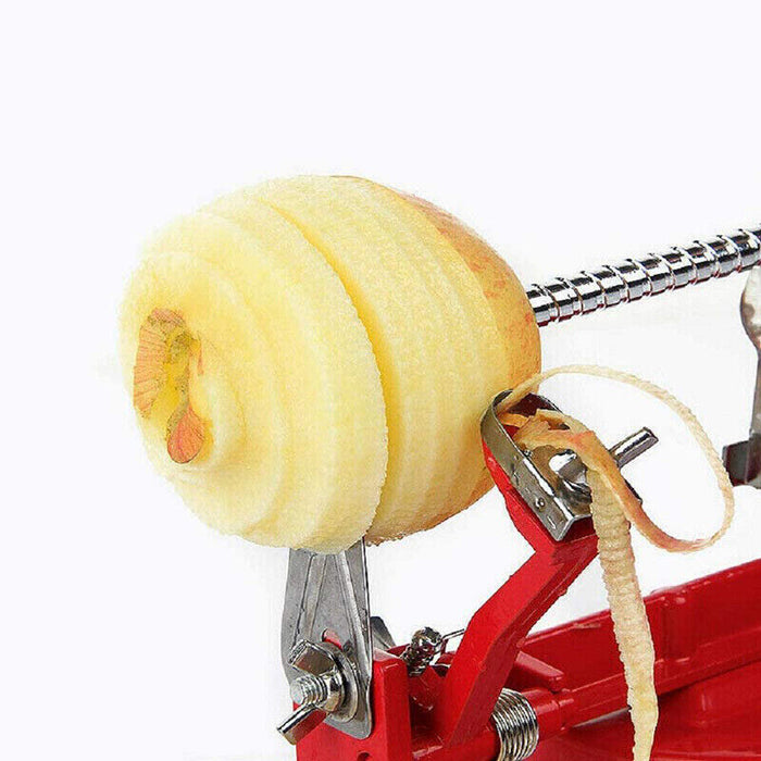 3-in-1 Multifunction Fruit Cutter Peeler and Corer with Adjustable Blades Red