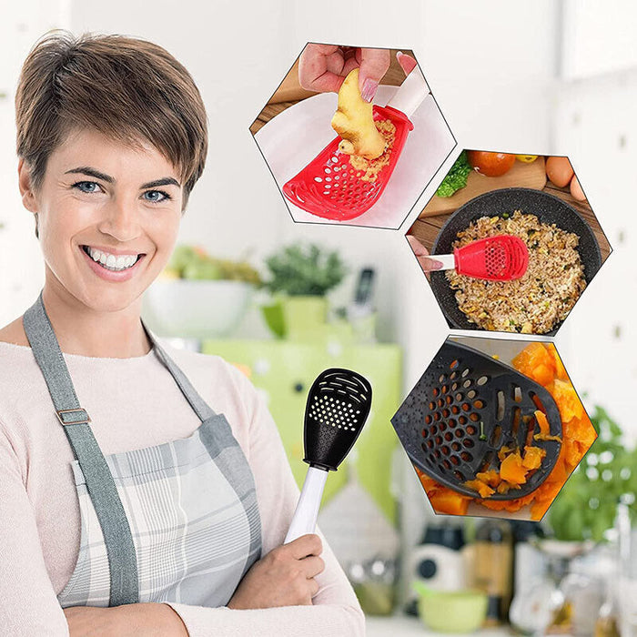 Multipurpose Cooking Spoon Non-Stick Heat-Resistant, 1/2 Pcs