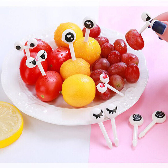 36 Pcs Mini Animal Food Fruit Picks Forks for Kids Lunch Box