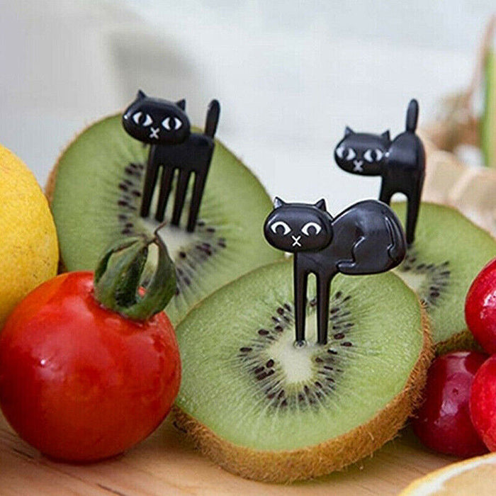 36 Pcs Mini Animal Food Fruit Picks Forks for Kids Lunch Box