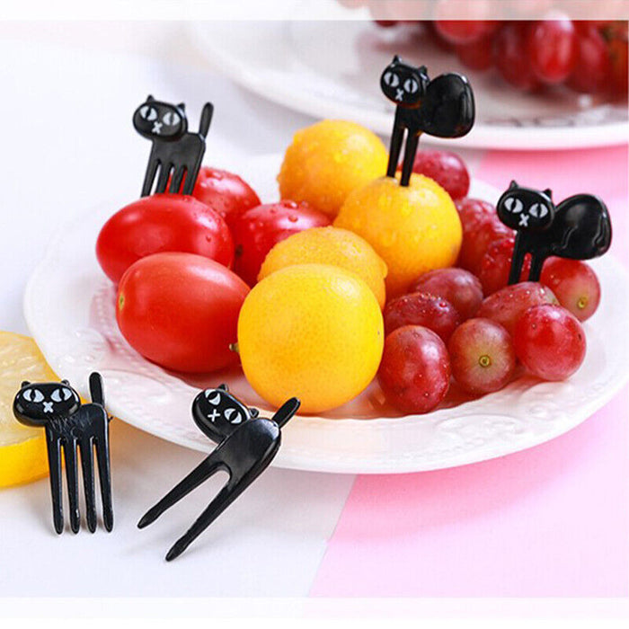 36 Pcs Mini Animal Food Fruit Picks Forks for Kids Lunch Box