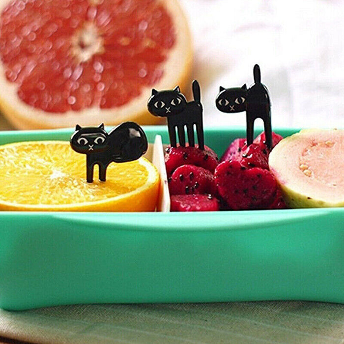 36 Pcs Mini Animal Food Fruit Picks Forks for Kids Lunch Box