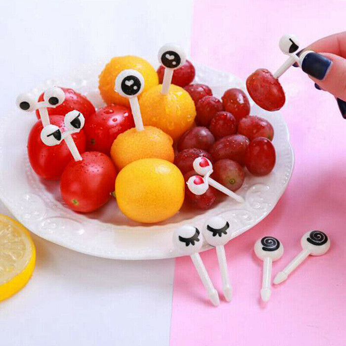 36 Pcs Mini Animal Food Fruit Picks Forks for Kids Lunch Box